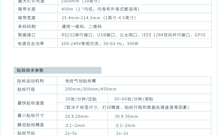 貼標機參數(shù)